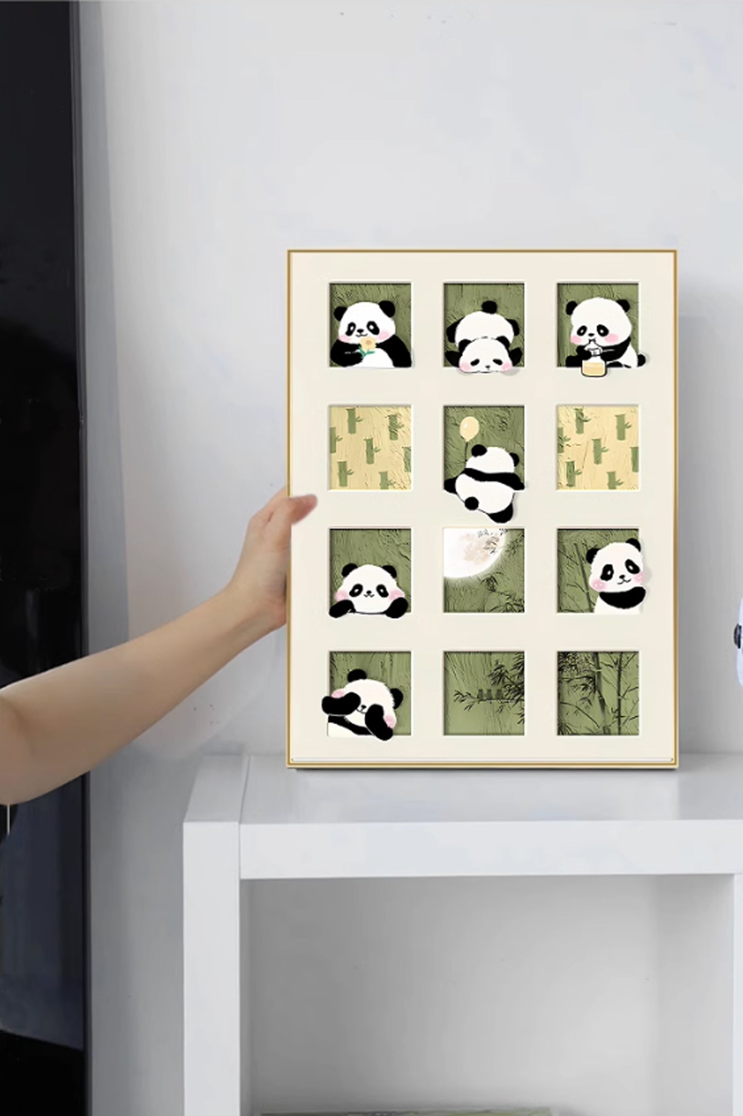 Panda Cross Stitch Kit-Adorable DIY Embroidery for Animal Lovers