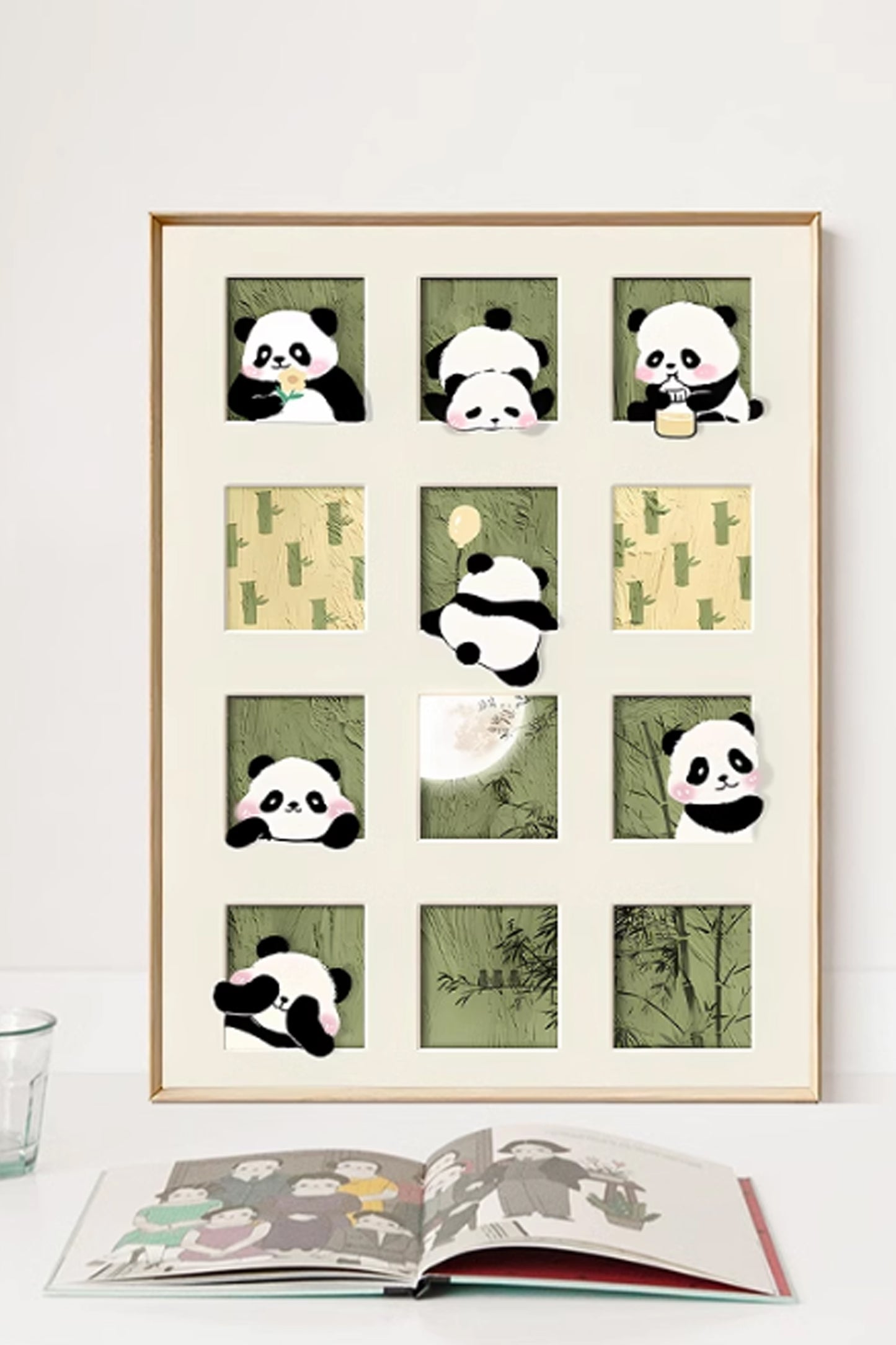 Panda Cross Stitch Kit-Adorable DIY Embroidery for Animal Lovers