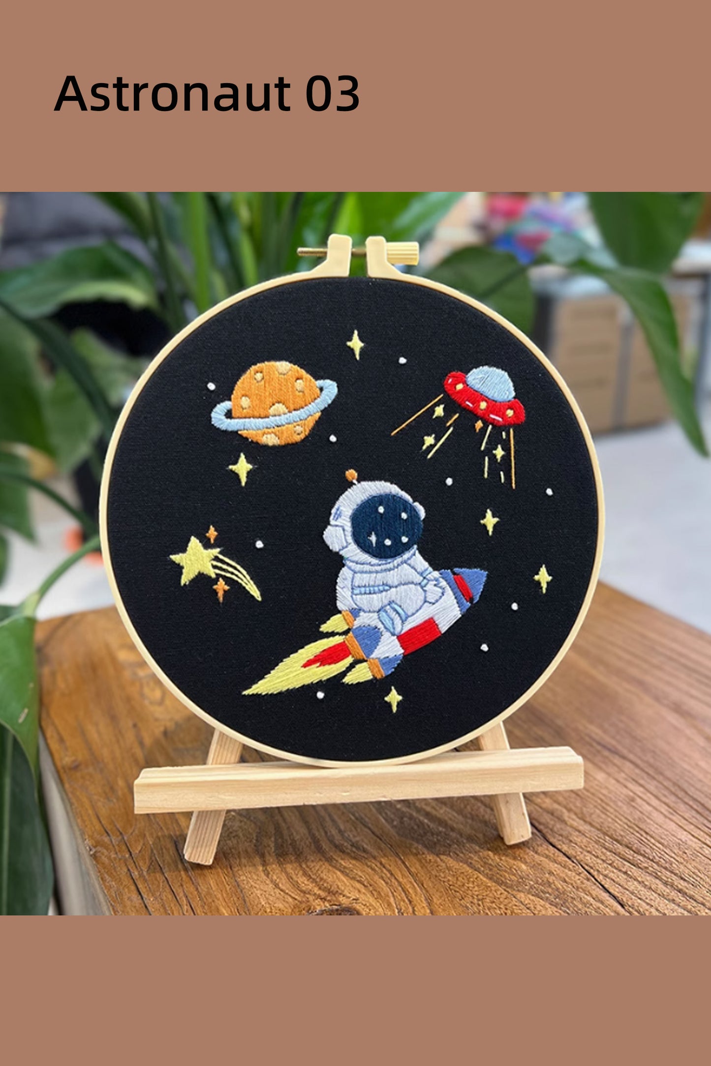 Galaxy Embroidery Kit for  Adult Kids Beginner,Hand Embroidery Starter Kit with Space Patterns